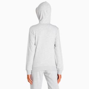 Full-Zip Regular Fit Women's Hoodie, Light Gray Heather-CAT, extralarge-IND