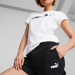 Essential Knitted Women's Sweat Shorts, Puma Black