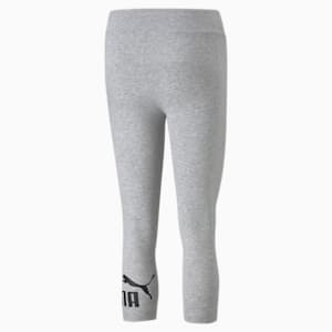 Leggings de 3/4 Essentials Logo para mujer, Light Gray Heather, extralarge