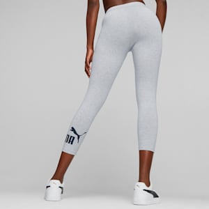 Essentials Women's 3/4 Logo Leggings, Light Gray Heather, extralarge