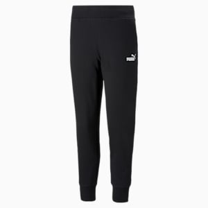 Women's Mid-Rise Sweat Pants, Puma Black, extralarge-IND