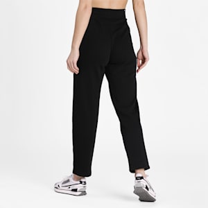 Women's Mid-Rise Sweat Pants, Puma Black-CAT, extralarge-IND