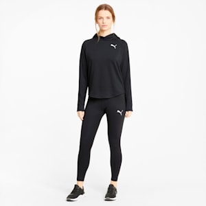 Active Knitted Relaxed Fit Women's Hoodie, Puma Black, extralarge-IND