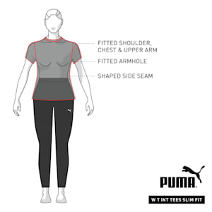 Essentials Logo Slim Fit Women's T-shirt, Puma White