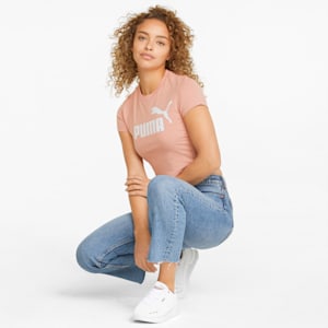 Essentials Logo Slim Fit Women's T-shirt, Rosette
