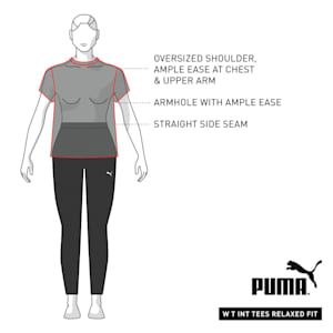 Women's Relaxed Fit Crop Top, Puma Black, extralarge-IND