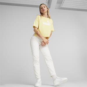 Women's Relaxed Fit Crop Top, Light Straw, extralarge-IND