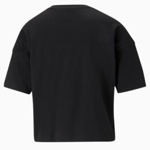 Essential Small Logo Women's Cropped Relaxed Fit T-Shirt, Puma Black, extralarge-IND