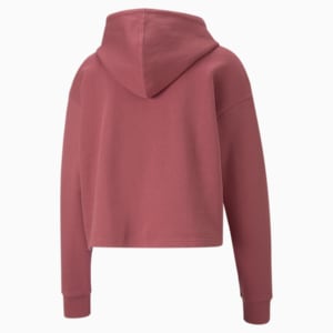 Essentials Cropped Logo Women's Hoodie, Dusty Orchid