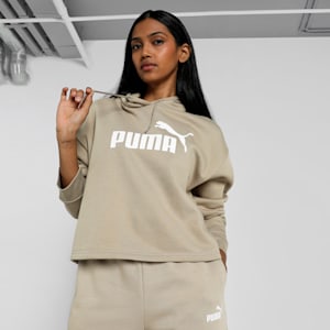 Cropped Logo Women's Hoodie, Oak Branch, extralarge-IND