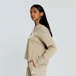 Cropped Logo Women's Hoodie, Oak Branch, extralarge-IND