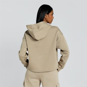 Cropped Logo Women's Hoodie, Oak Branch, extralarge-IND