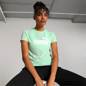 Essentials Logo Regular Fit Heather Women's T-shirt, Fresh Mint, extralarge-IND