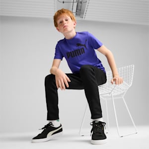 Essentials Logo Boys' Tee, Lapis Lazuli, extralarge