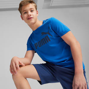 Essentials Logo Boys' Tee, Cobalt Glaze, extralarge