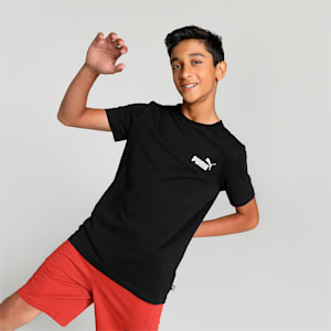 Small Logo Boy's T-Shirt, Puma Black, extralarge-IND