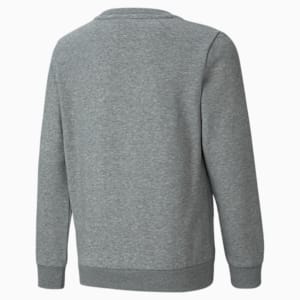Essentials Big Logo Crew Neck Youth Sweatshirt, Medium Gray Heather
