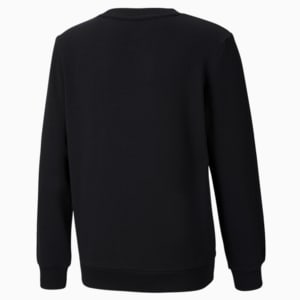 Big Logo Boy's Crew-Neck Sweat Shirt, Puma Black, extralarge-IND