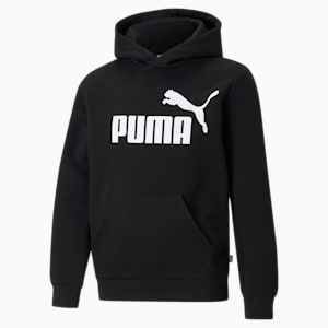 Essentials Big Logo Hoodie Youth, Puma Black, extralarge-GBR