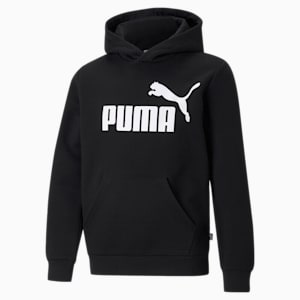 Essentials Big Logo Youth Hoodie, Puma Black