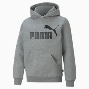 Essentials Big Logo Hoodie Youth, Medium Gray Heather, extralarge-GBR