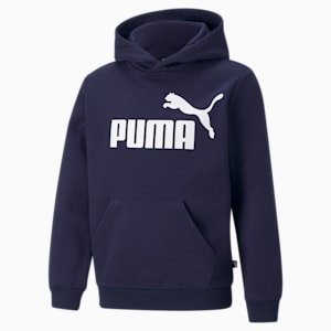 Essentials Big Logo Hoodie Youth, Peacoat, extralarge-GBR