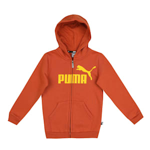 Big Logo Full-Zip Youth Hoodie, Warm Chestnut, extralarge-IND