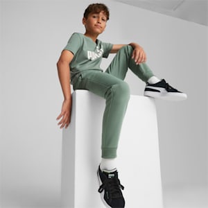 Essential Logo Knitted Boy's Pants, Eucalyptus, extralarge-IND