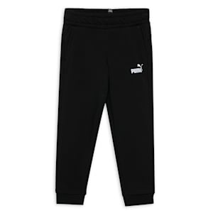 Essentials Logo Knitted Boy's Sweat Pants, Puma Black