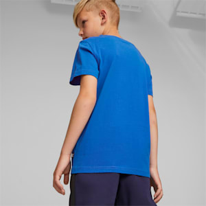 Essentials+ Two-Tone Logo Tee Big Kids, Racing Blue, extralarge
