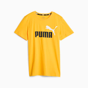 Playera juvenil de dos tonos con logotipo Essentials+, Yellow Sizzle
