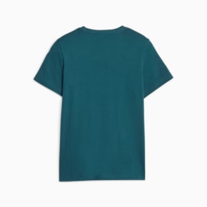 Playera juvenil de dos tonos con logotipo Essentials+, Malachite