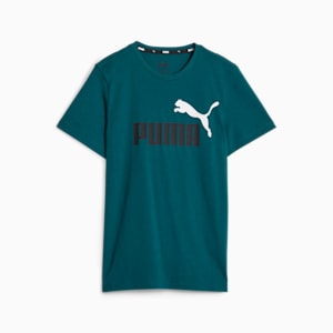 Playera juvenil de dos tonos con logotipo Essentials+, Malachite