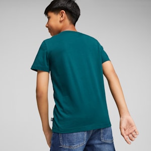 Essentials+ Two-Tone Logo Tee Big Kids, Malachite, extralarge