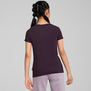 Essentials Logo Girls' Tee, Midnight Plum, extralarge