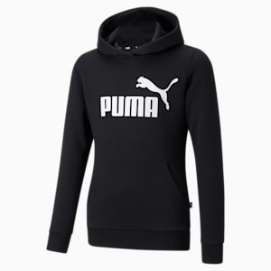 Essentials Logo Youth Hoodie, Puma Black