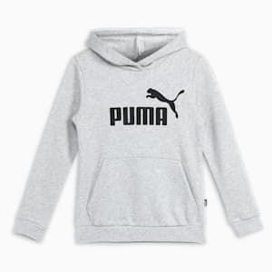Essentials Logo Hoodie Youth, Light Gray Heather, extralarge-GBR