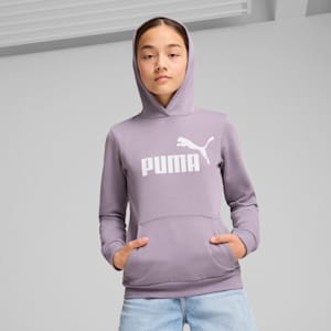 Sudadera con capucha con logotipo Essentials+ para jóvenes, Pale Plum, large