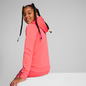 Essentials Logo Girl's Hoodie, Salmon, extralarge-IND