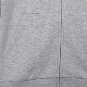 Essentials Small Logo Full-Zip Youth Hoodie, Light Gray Heather, extralarge-IND