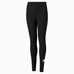 Essential Logo Kids' Leggings, Puma Black, extralarge