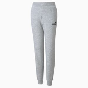 Logo Girl's Sweatpants, Light Gray Heather, extralarge-IND