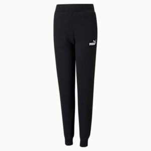 Essentials Knitted Girl's Sweat Pants, Puma Black, extralarge-IND
