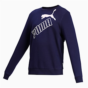 BIG LOGO Crew Full Length Sweatshirt, Peacoat