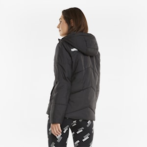 Women's Regular Fit Padded Jacket, Puma Black, extralarge-IND