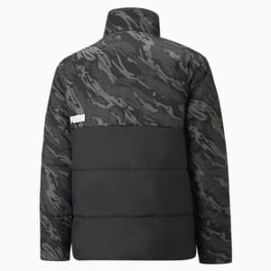 Men's Printed Padded Jacket, Puma Black, extralarge-IND