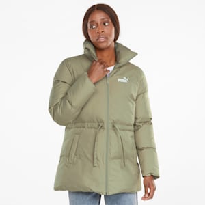 Essential+ Eco Relaxed Fit Women's Puffer Jacket, Spray Green