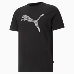 Cat Men's  T-shirt, Puma Black