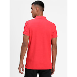 Tape Pique Men's Slim Fit Polo, High Risk Red Heather, extralarge-IND