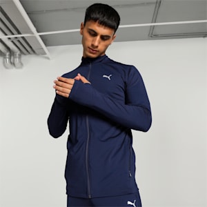 Active Full-Zip Slim Fit Jacket, Peacoat, extralarge-IND